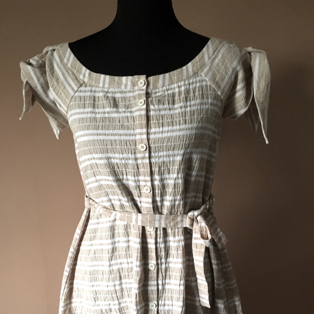 Corey Lynn Calter striped button down dress